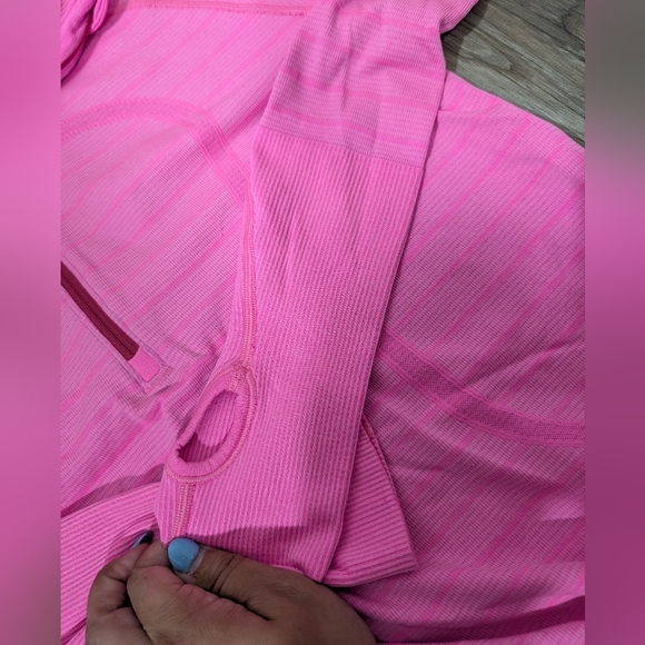 Lululemon Run: Swiftly Tech 1/2 ZIP, 10, Heathered Raspberry Glo Light, Active - Picture 5 of 10